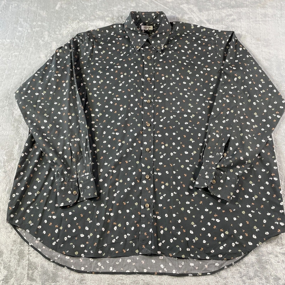 Hamilton Shirt Co Mens‎ 16.5/33 Flowers Spring Summer Resort Luxury Preppy 1883